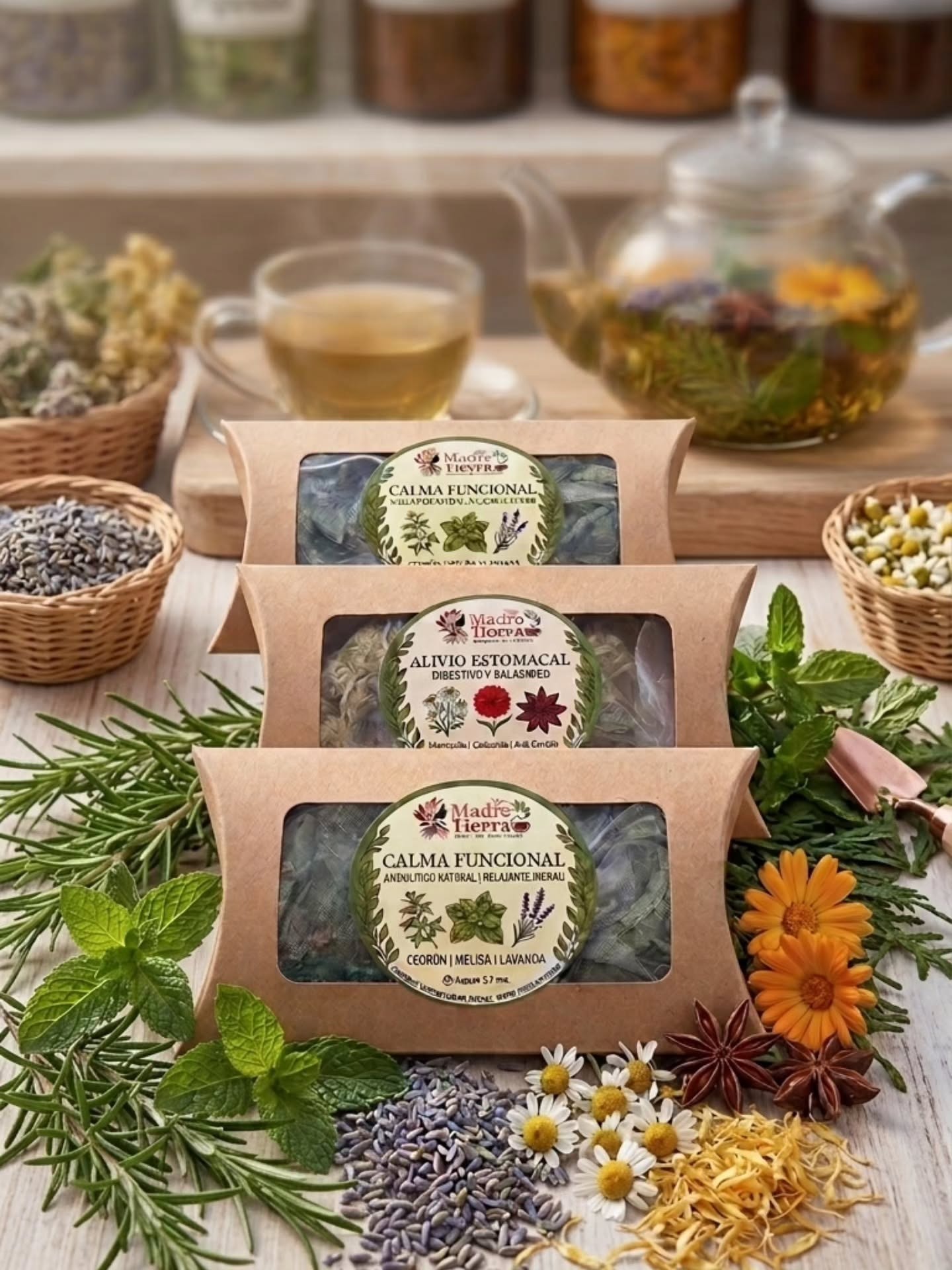 Selección de hierbas Madre Tierra